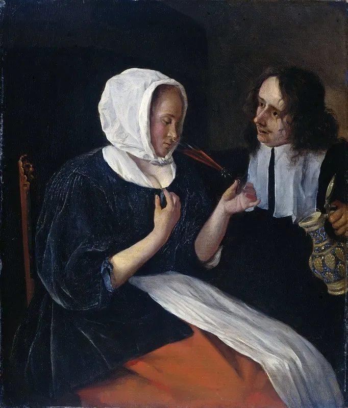 A Couple Drinking