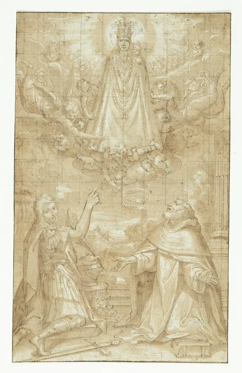A Crowned Madonna And Child Wall Art by Francesco Francia - High-Resolution Digital Print