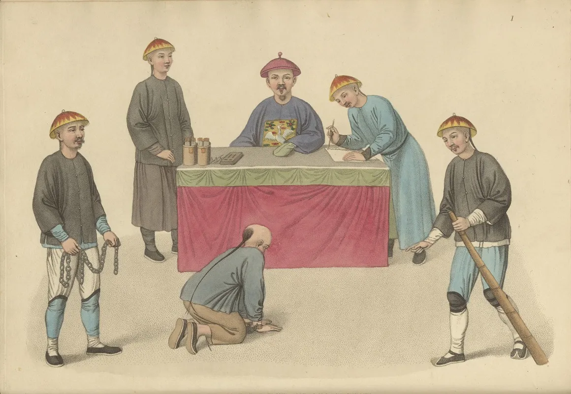 A Culprit Before A Magistrate Wall Art by George Henry Mason - High-Resolution Digital Print