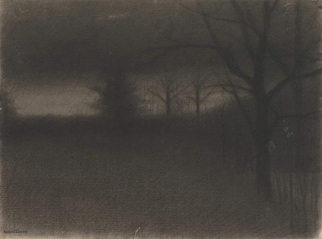 A Dark Landscape Wall Art by Herbert Crowley - High-Resolution Digital Print