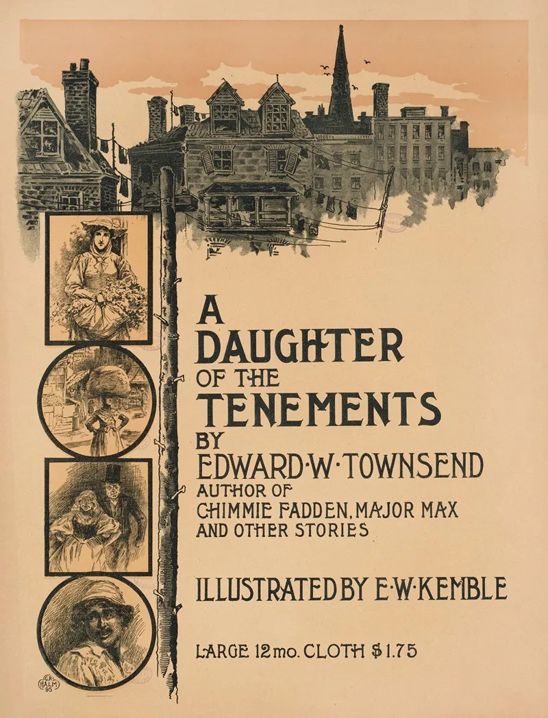 A Daughter Of The Tenements By Edward W Townsend Wall Art by George Halm - High-Resolution Digital Print