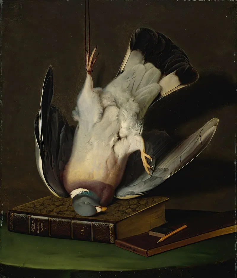 A Dead Wood Pigeon Wall Art by Ferdinand von Wright - High-Resolution Digital Print