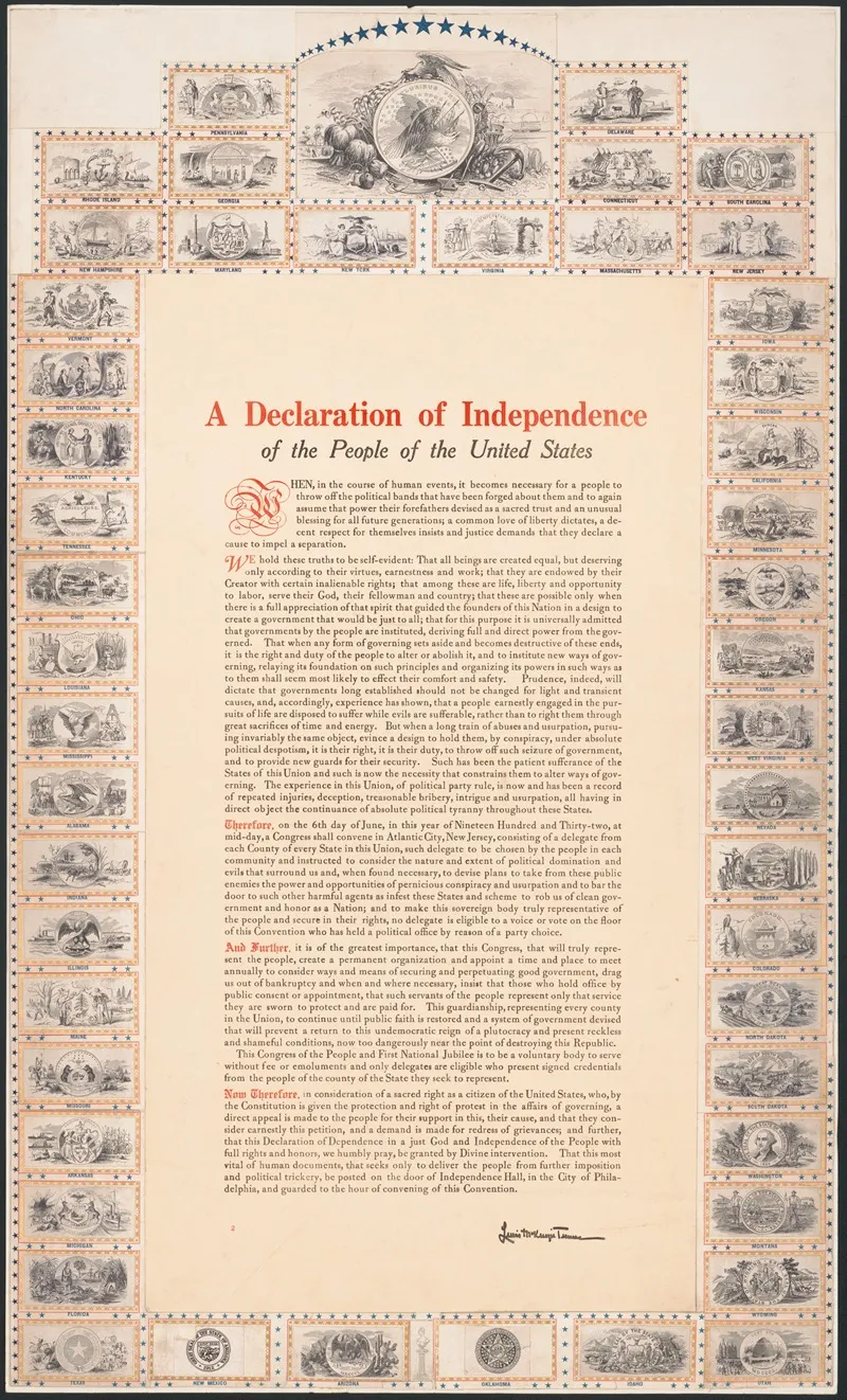 A Declaration Of Independence Of The People Of The United States Wall Art by Anonymous - High-Resolution Digital Print