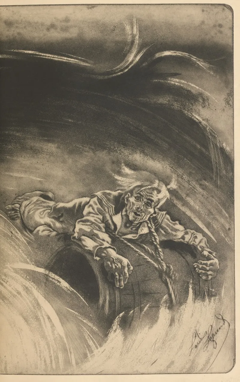 A Descent Into The Maelstrom Wall Art by Louis Legrand - High-Resolution Digital Print
