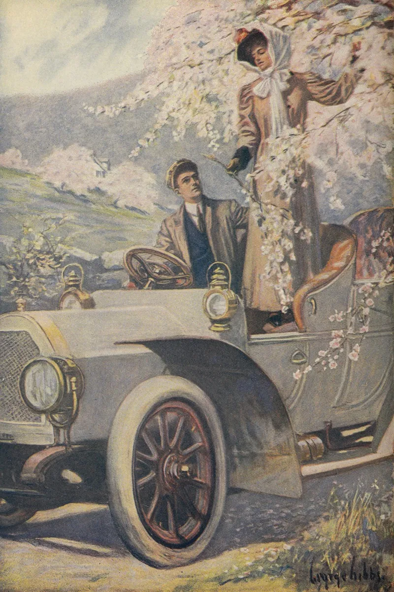 A Detail Of Spring Motoring Wall Art by George Gibbs - High-Resolution Digital Print