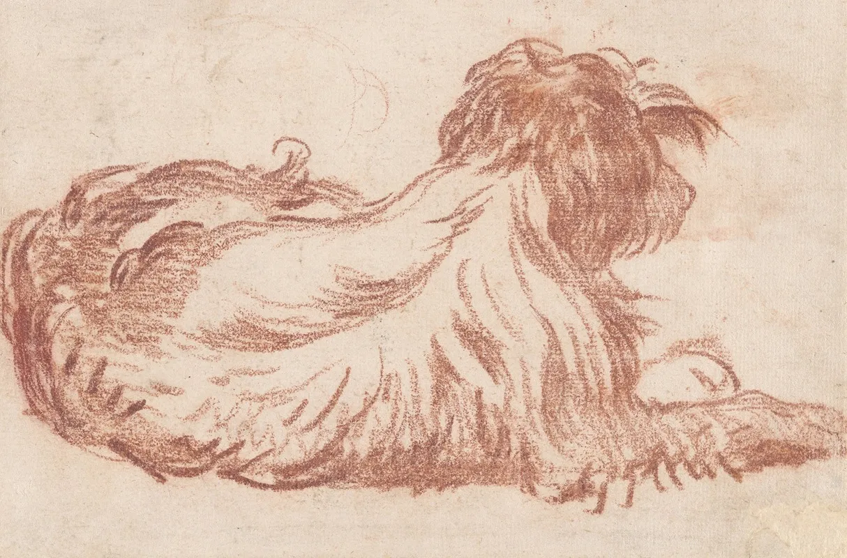 A Dog Wall Art by Jean-Baptiste Greuze - High-Resolution Digital Print