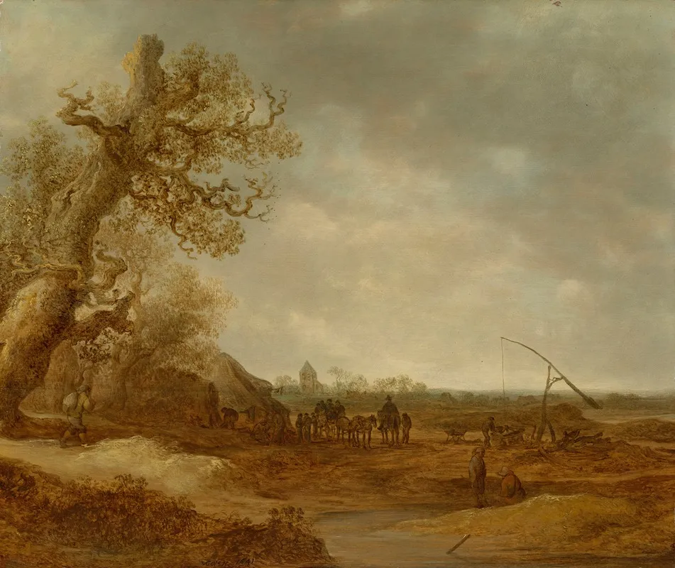 A Dune Landscape With Figures