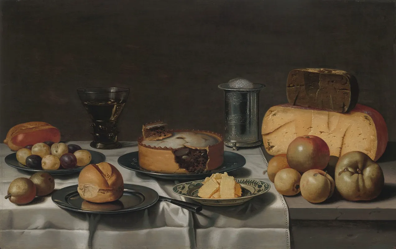 A Dutch Breakfast Wall Art by Floris van Schooten - High-Resolution Digital Print
