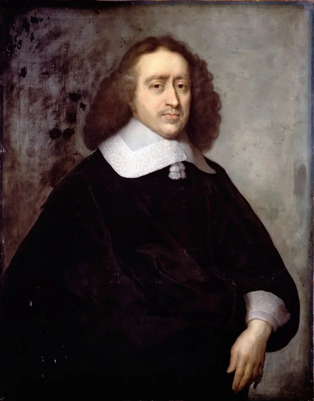 A Dutch Gentleman Wall Art by Cornelis Jonson van Ceulen the Younger - High-Resolution Digital Print