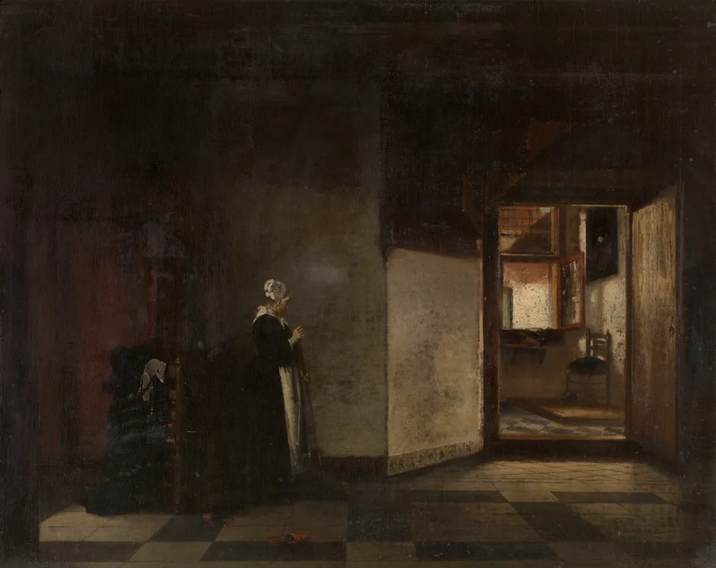 A Dutch Interior 2 Wall Art by Pieter De Hooch - High-Resolution Digital Print