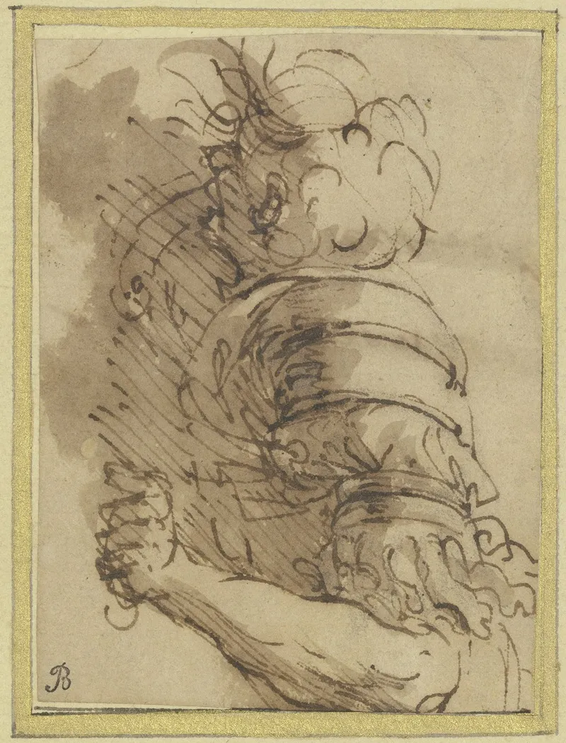 A Fallen Soldier Wall Art by Salvator Rosa - High-Resolution Digital Print