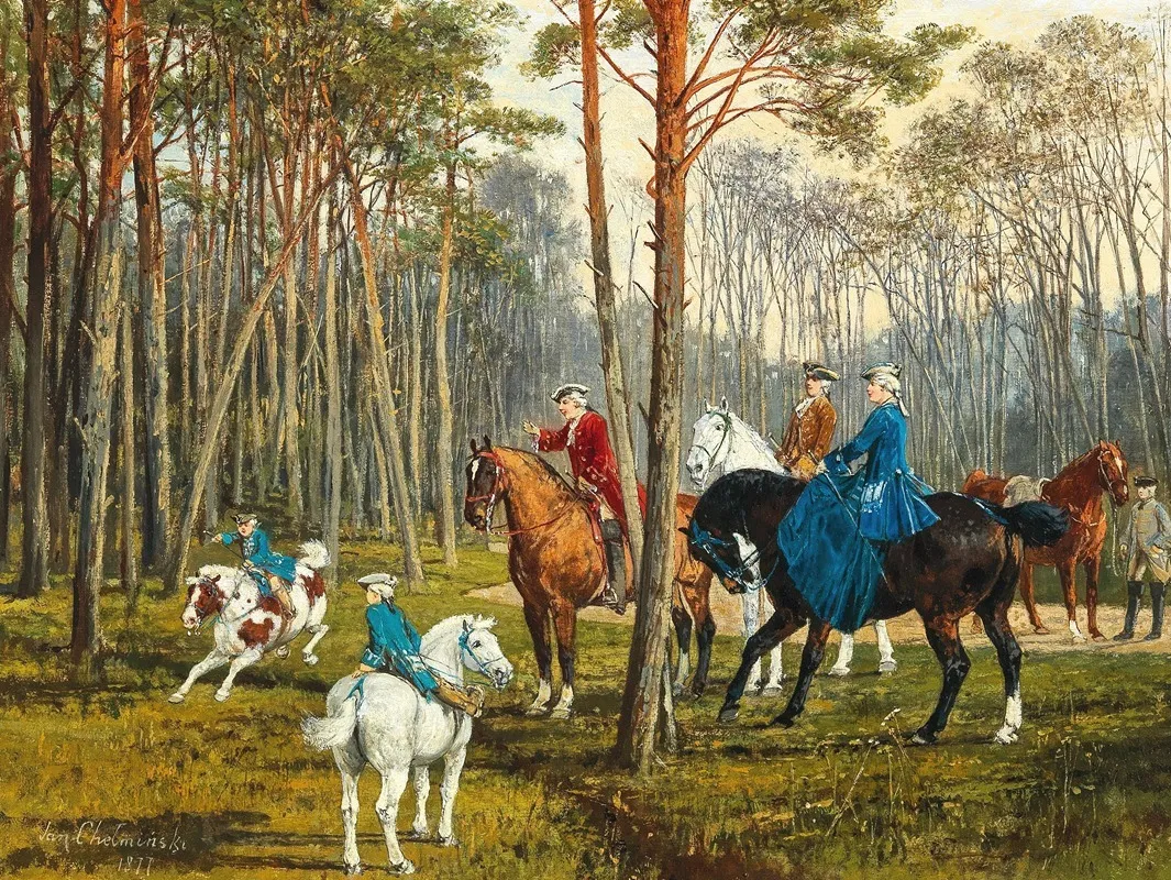 A Family On Horseback