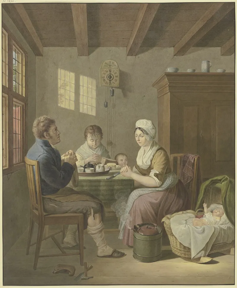 A Family Saying Grace