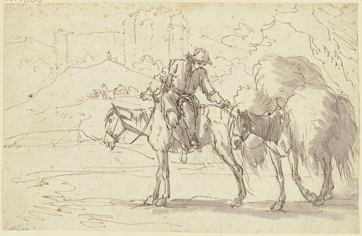 A Farmer On A Horse