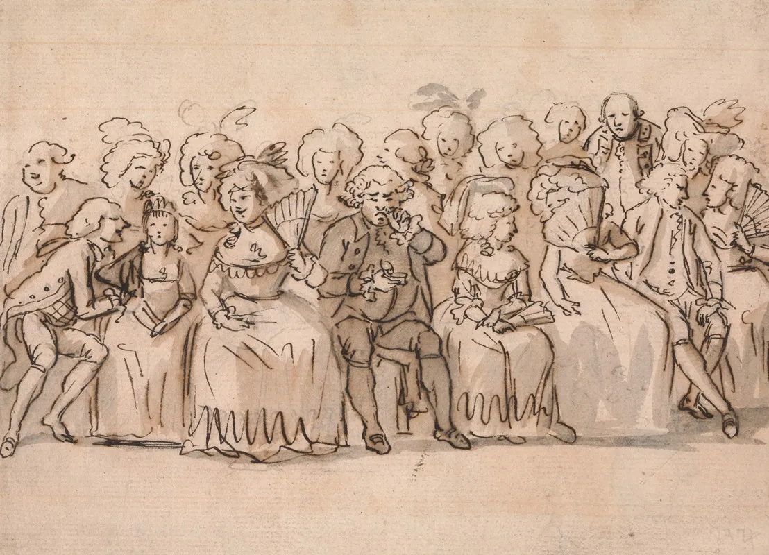 A Fashionable Audience Wall Art by Matthew Haughton - High-Resolution Digital Print