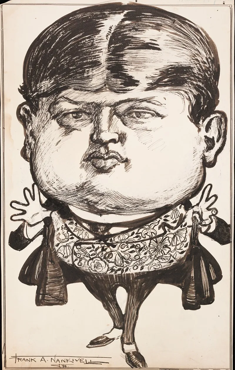 A Fat Young Man Thumbs In His Fancy Vest