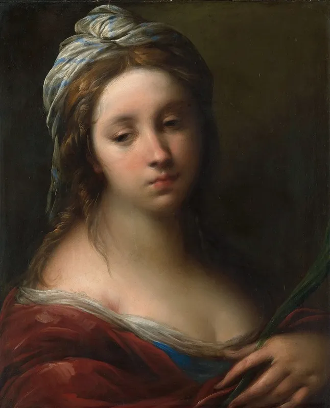 A Female Martyr Saint Wall Art by Carlo Francesco Nuvolone - High-Resolution Digital Print