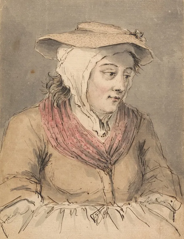 A Fisherwoman Hands Under Apron
