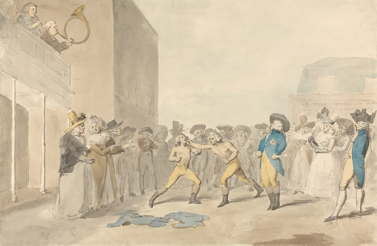 A Fist Fight With The Prince Regent Among The Spectators
