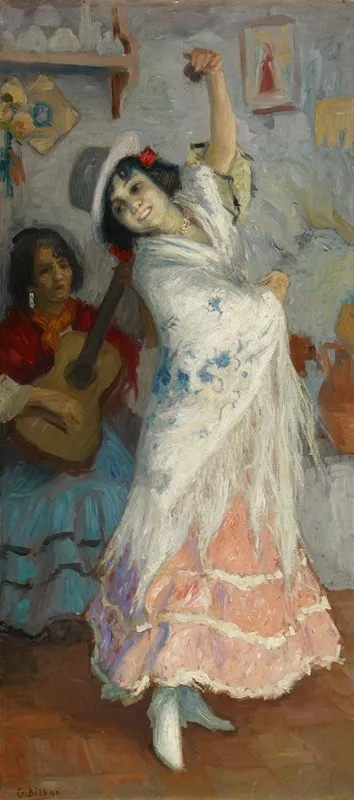 A Flamenco Dancer Wall Art by Gonzalo Bilbao Martínez - High-Resolution Digital Print
