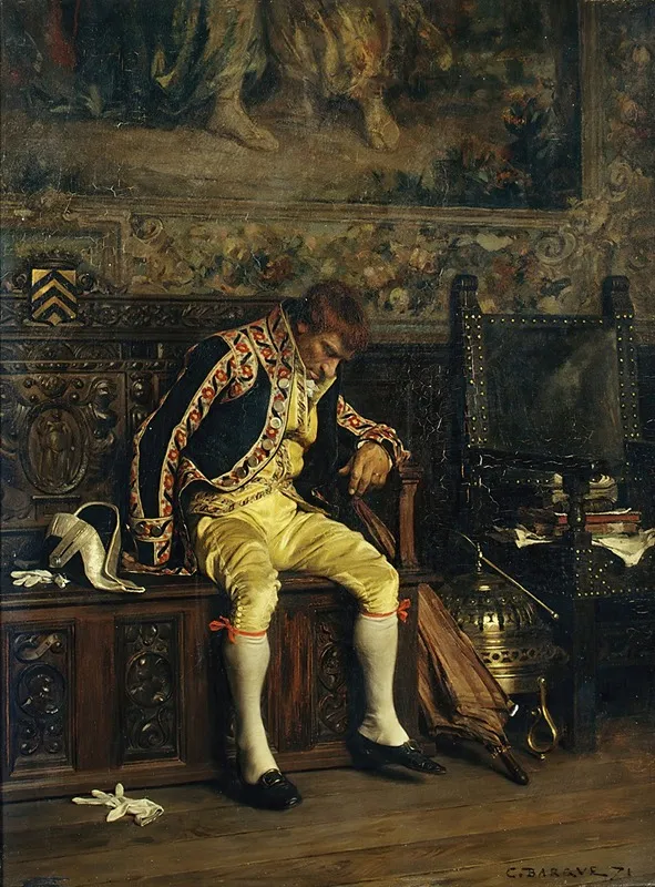 A Footman Sleeping