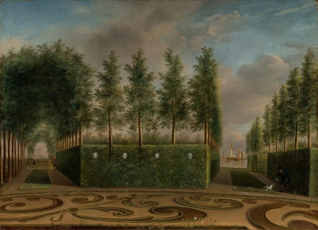 A Formal Garden Wall Art by Johannes Janson - High-Resolution Digital Print