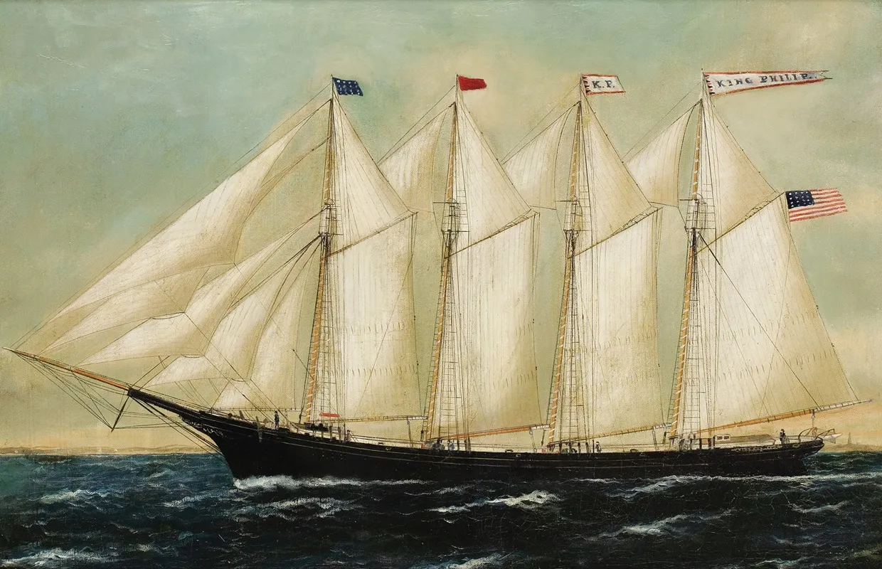A Four Mast Schooner King Philip
