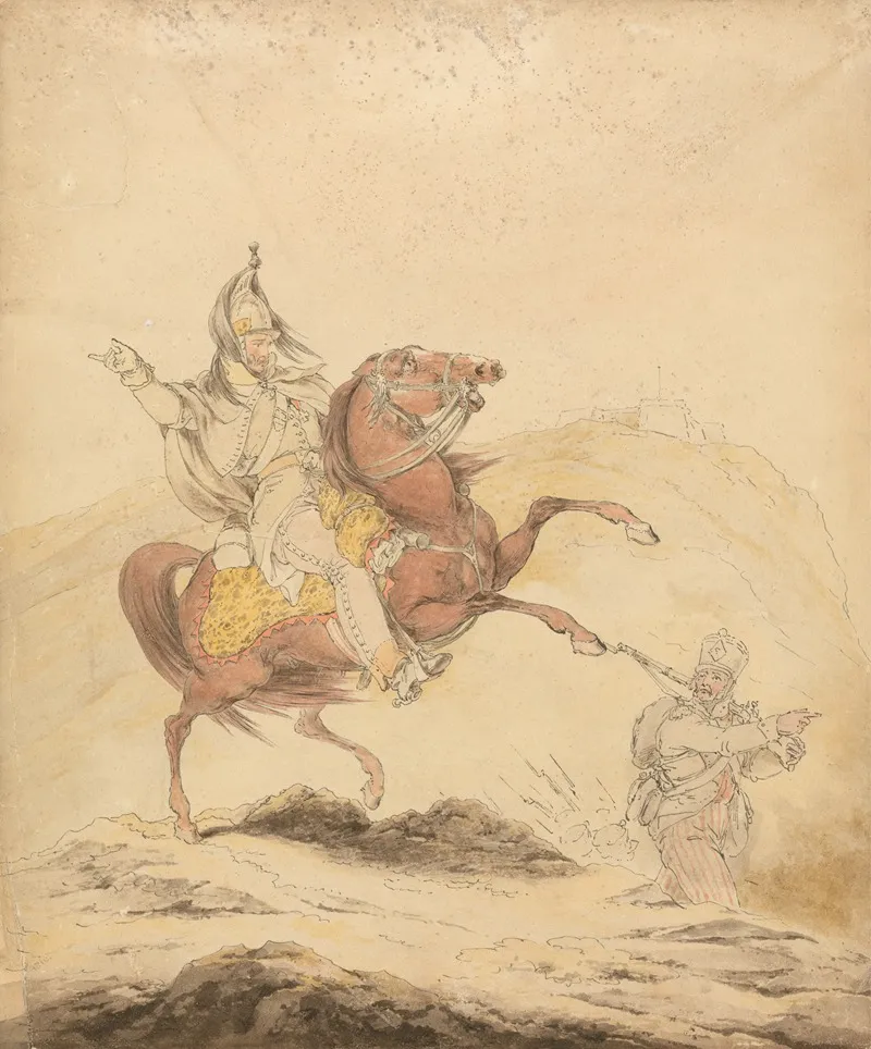A French Dragoon Wall Art by Sir Robert Kerr Porter - High-Resolution Digital Print