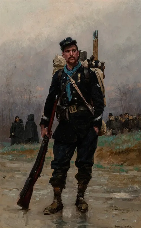 A French Infantryman From The Franco Prussian War
