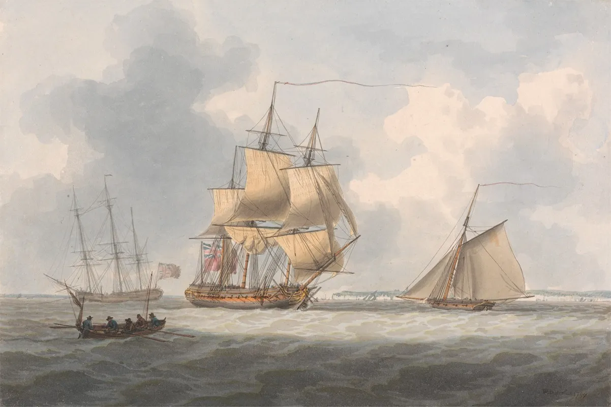 A Frigate Awaiting A Pilot