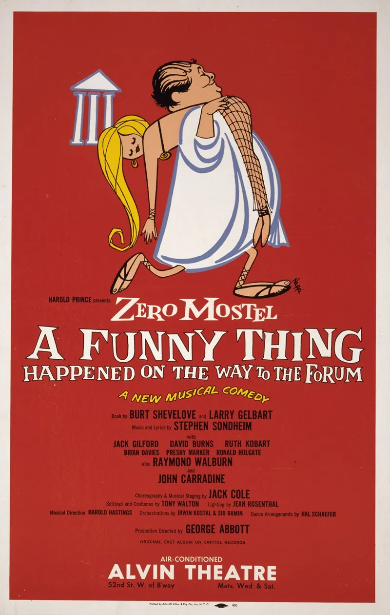 A Funny Thing Happened On The Way To The Forum Wall Art by Artcraft Lithograph - High-Resolution Digital Print