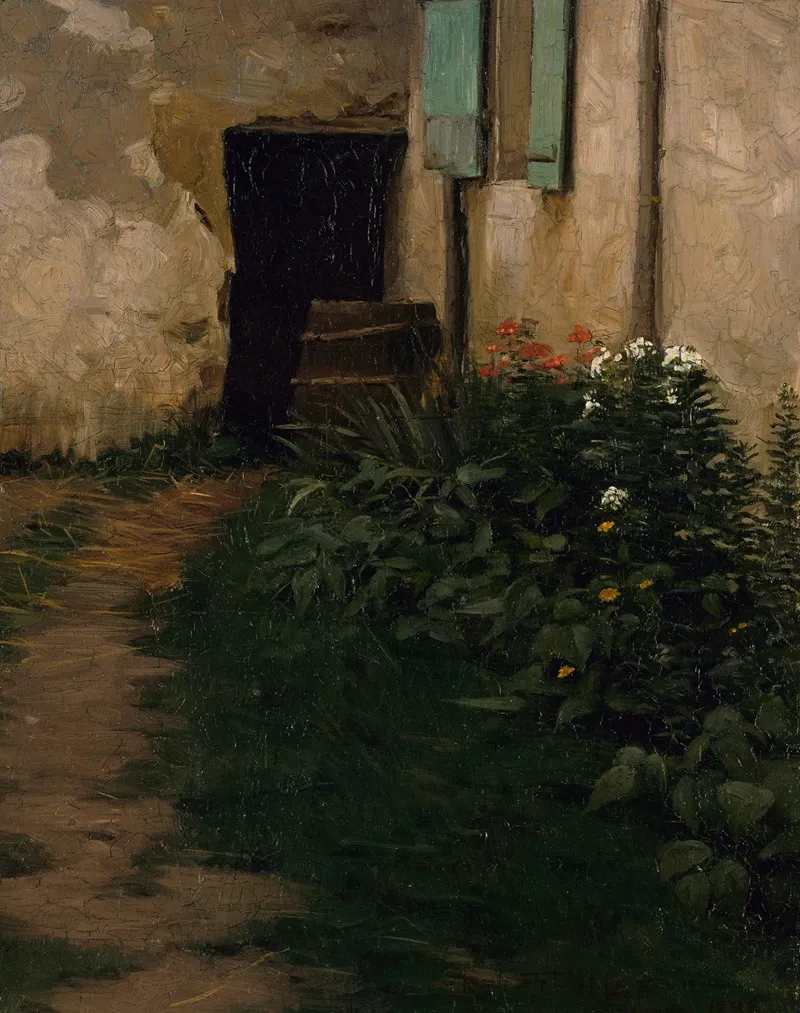 A Garden Path Wall Art by Robert Henry Logan - High-Resolution Digital Print