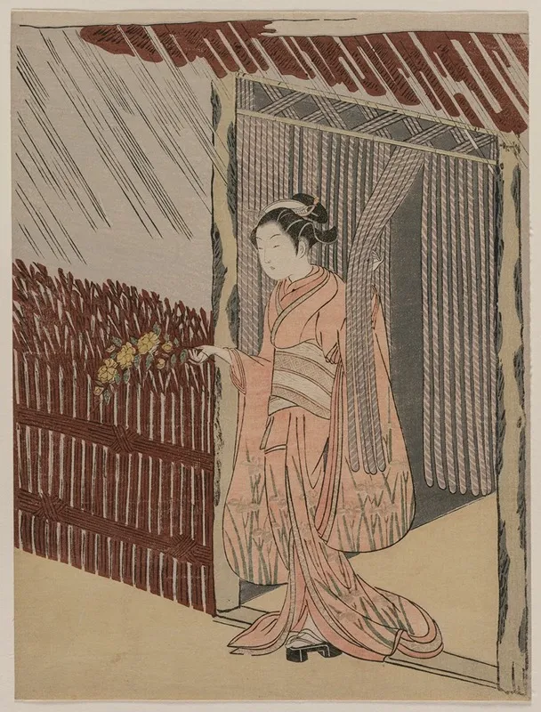A Girl Dressing In Pink