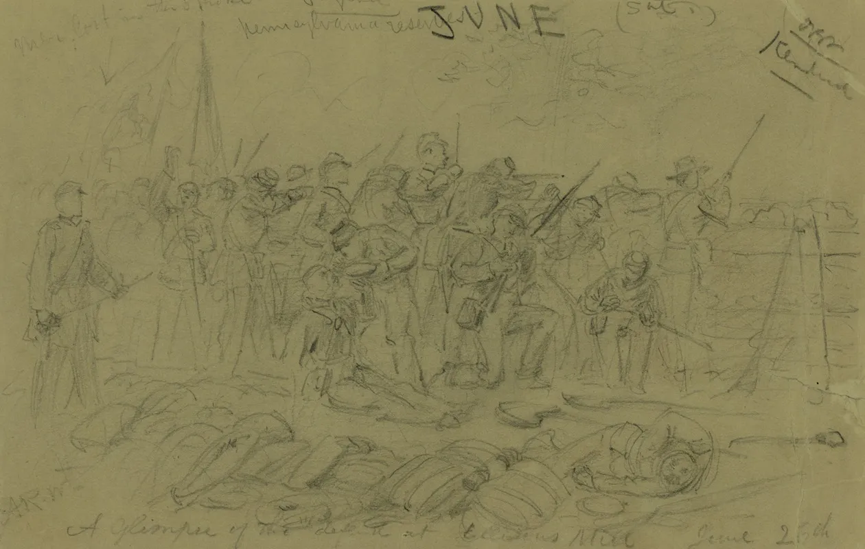 A Glimpse Of The Defeat At Ellisons Mill June 26th
