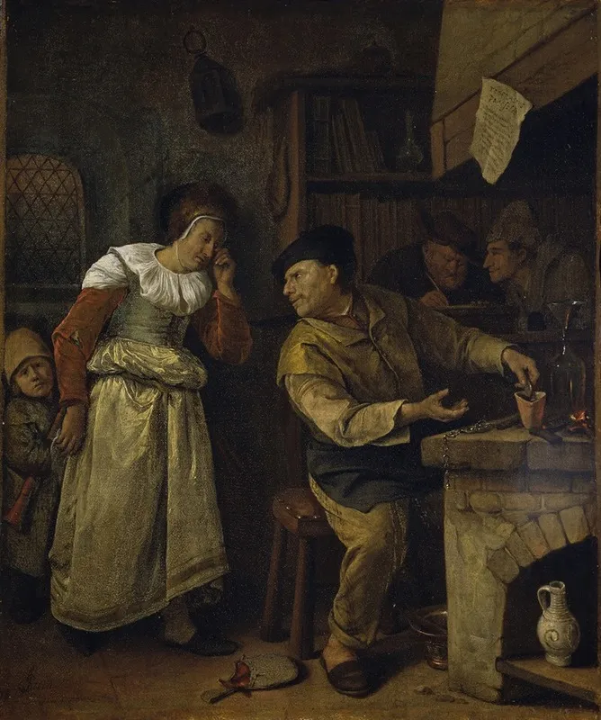 A Goldsmith Melting Down A Womans Jewellery In The Presence Of A Notary The Alchemist