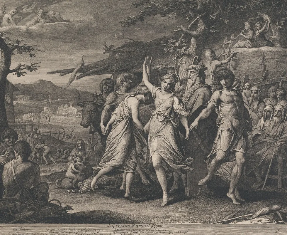 A Grecian Harvest Home Designs For The Walls Of The Great Room Of The Society For The Encouragement Of The Arts