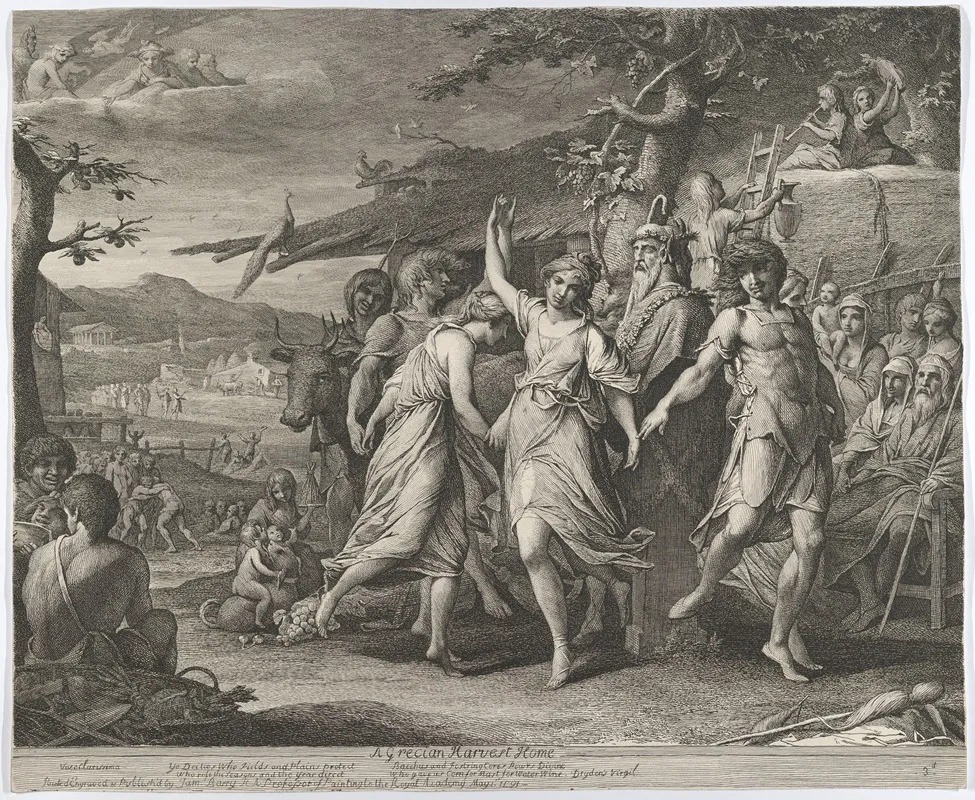 A Grecian Harvest Home Or Thanksgiving To The Rural Deities Ceres Bacchus Etc