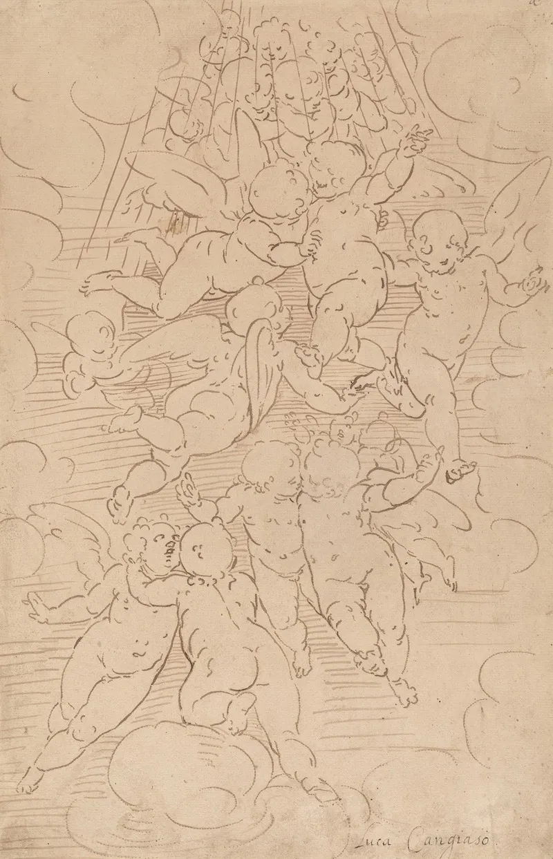 A Group Of Angels In Glory