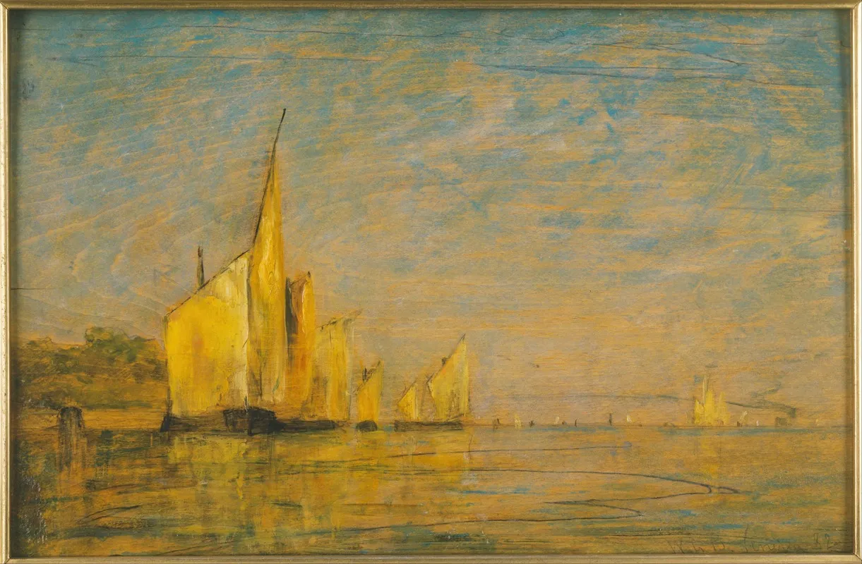 A Group Of Boats Venice