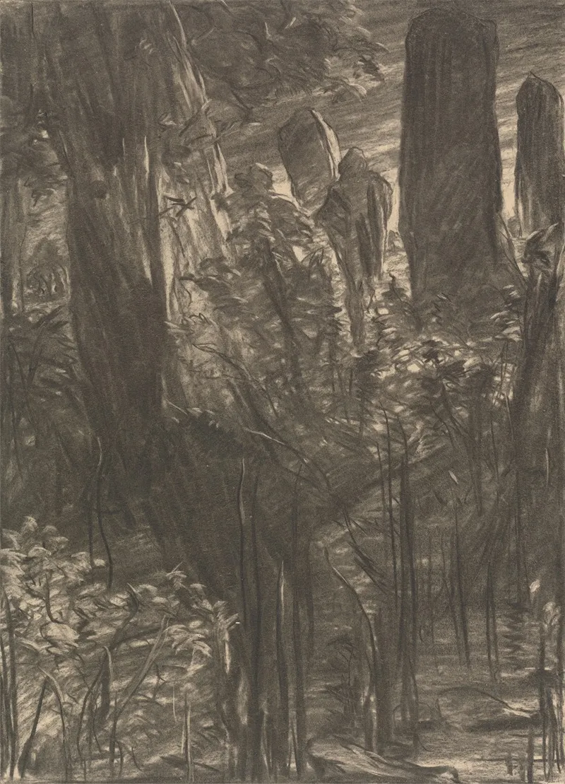 A Grove Of Trees Wall Art by Thomas Dalziel - High-Resolution Digital Print