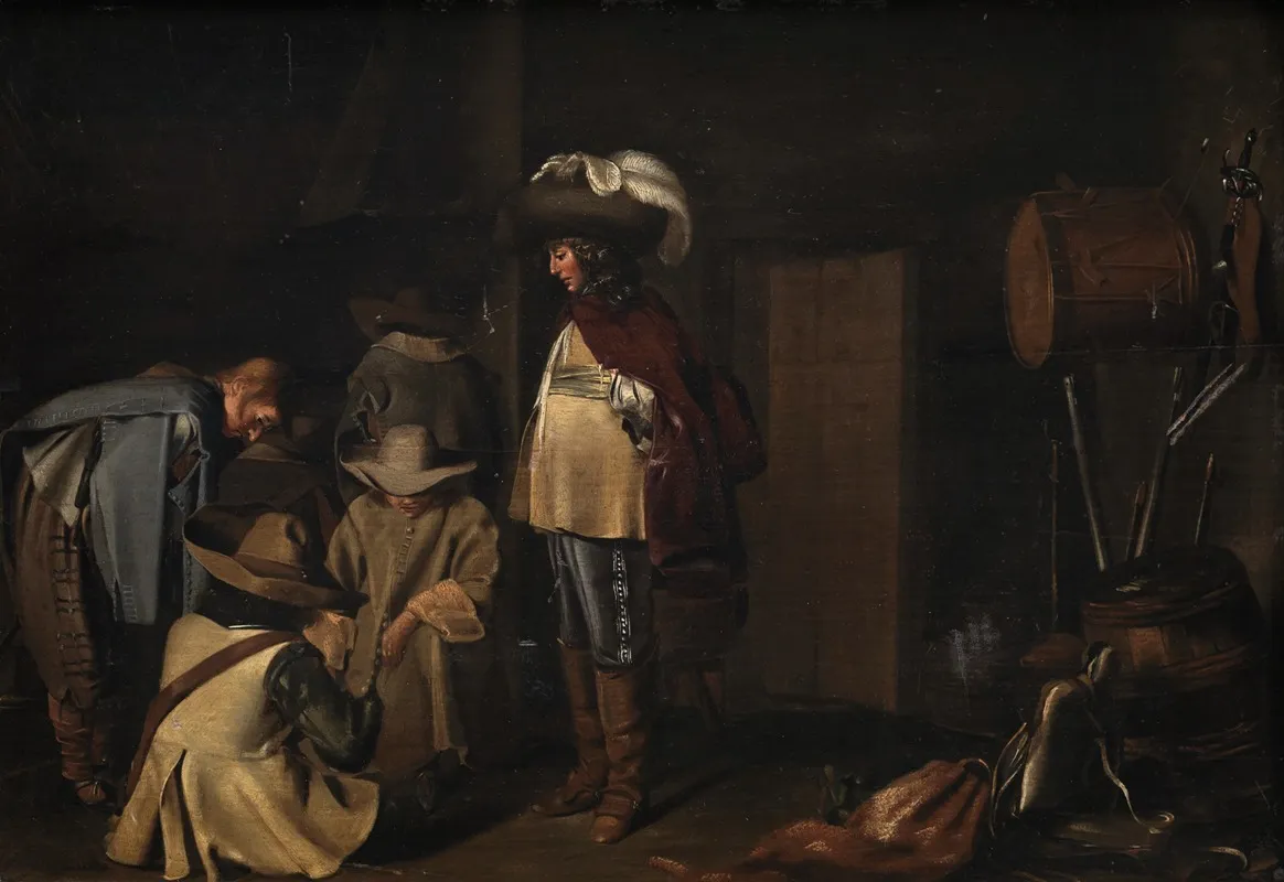 A Guardroom Wall Art by Anthonie Palamedesz. - High-Resolution Digital Print