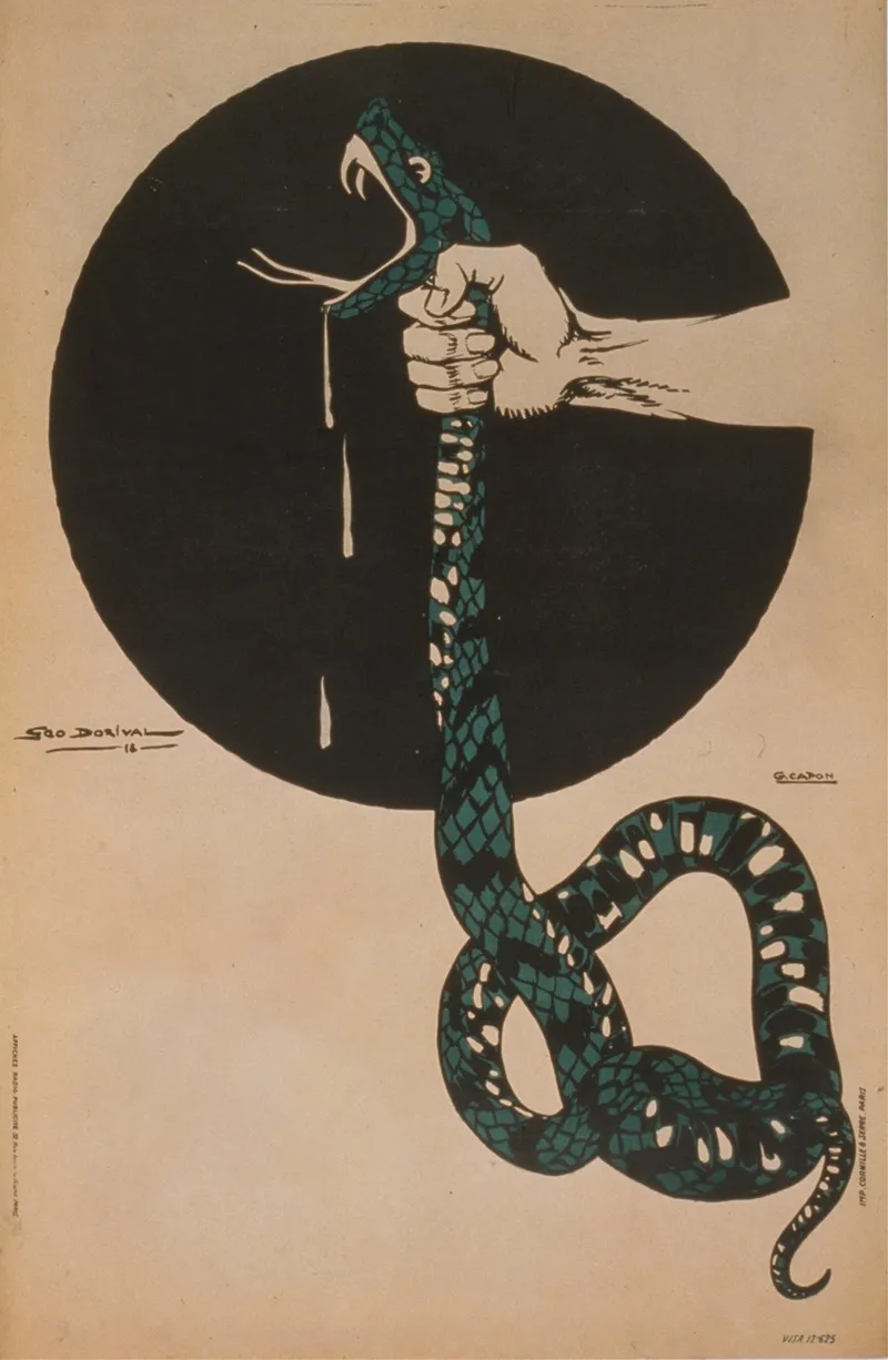 A Hand Squeezing The Throat Of A Snake