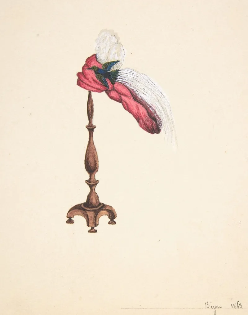 A Hat On A Stand Wall Art by Auguste Félix - High-Resolution Digital Print
