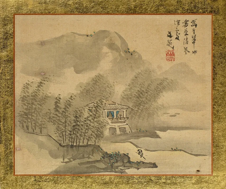 A House In A Bamboo Grove At The Shore