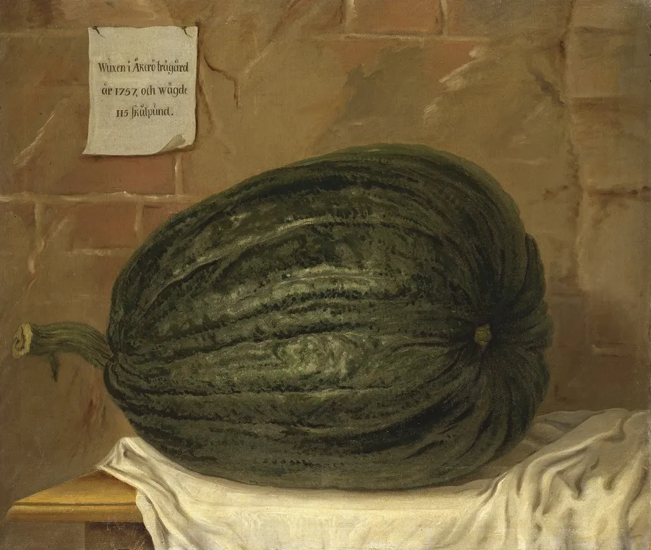 A Huge Pumpkin Wall Art by Olof Fridsberg - High-Resolution Digital Print