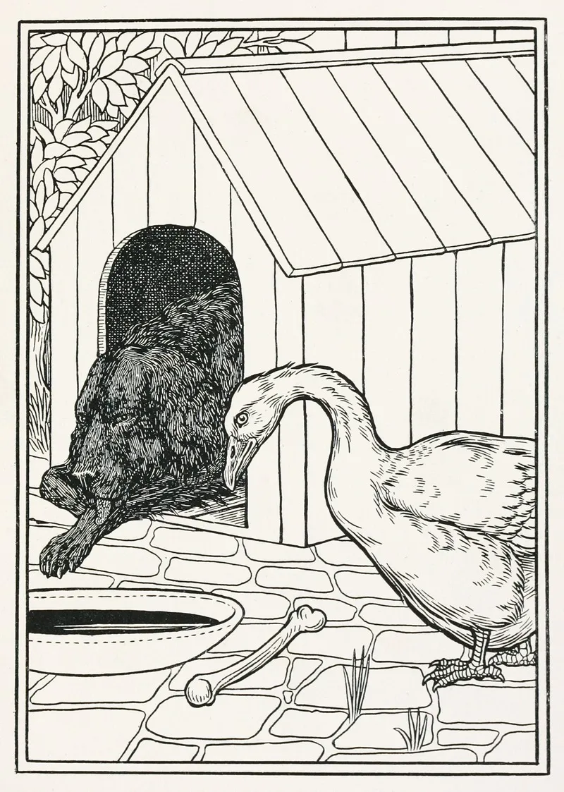 A Hundred Anecdotes Of Animals Pl 021 Wall Art by Percy J. Billinghurst - High-Resolution Digital Print