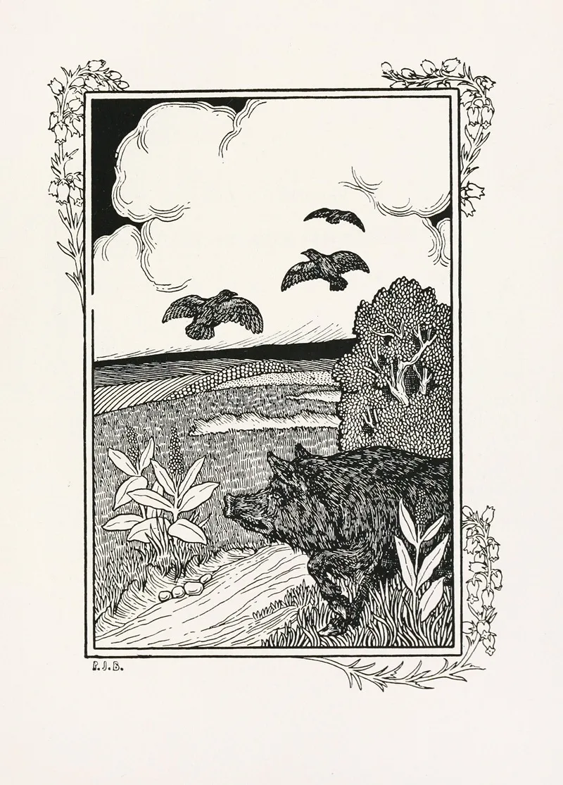 A Hundred Anecdotes Of Animals Pl 060 Wall Art by Percy J. Billinghurst - High-Resolution Digital Print