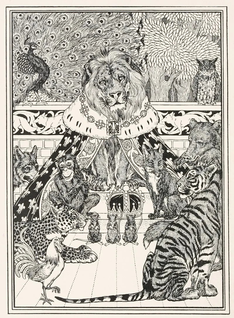 A Hundred Fables Of La Fontaine Wall Art by Percy J. Billinghurst - High-Resolution Digital Print