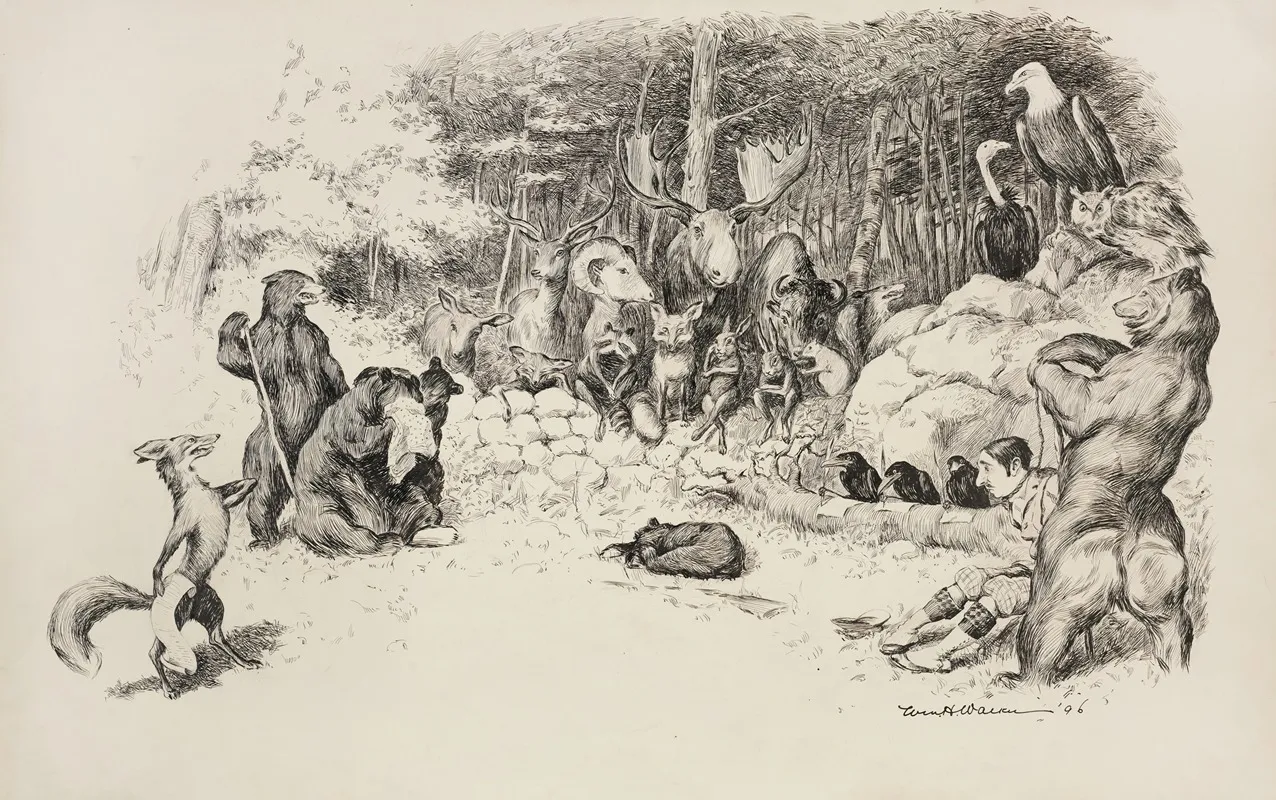 A Hunter Is Captured By Animals And Placed On Trial For Killing A Baby Bear
