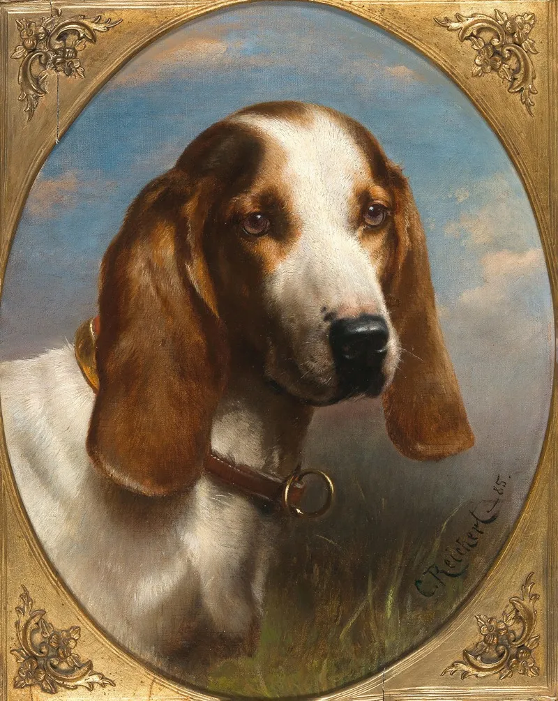 A Hunting Dog 2 Wall Art by Carl Reichert - High-Resolution Digital Print